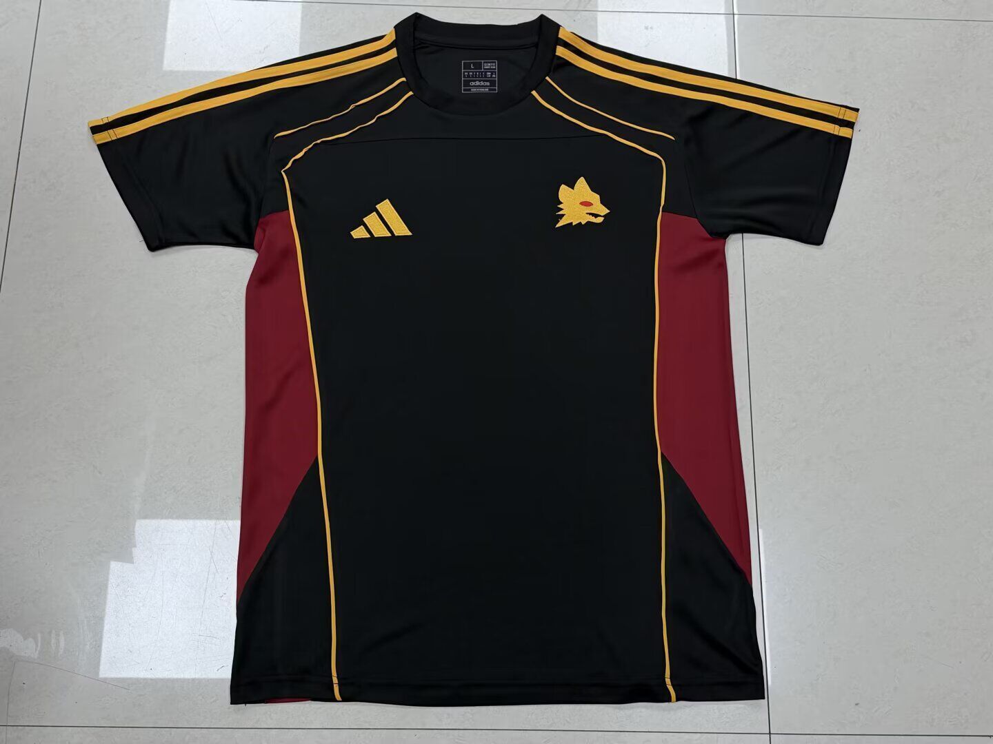 AAA Quality Roma 25/26 Black/Red Training Jersey